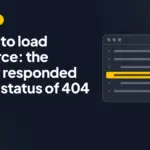 Failed to load resource: the server responded with a status of 404 Failed to load resource: the server responded with a status of 404