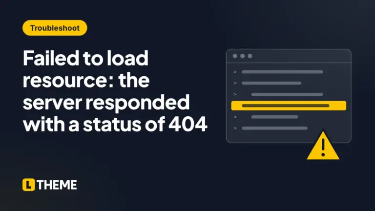 Failed to load resource: the server responded with a status of 404