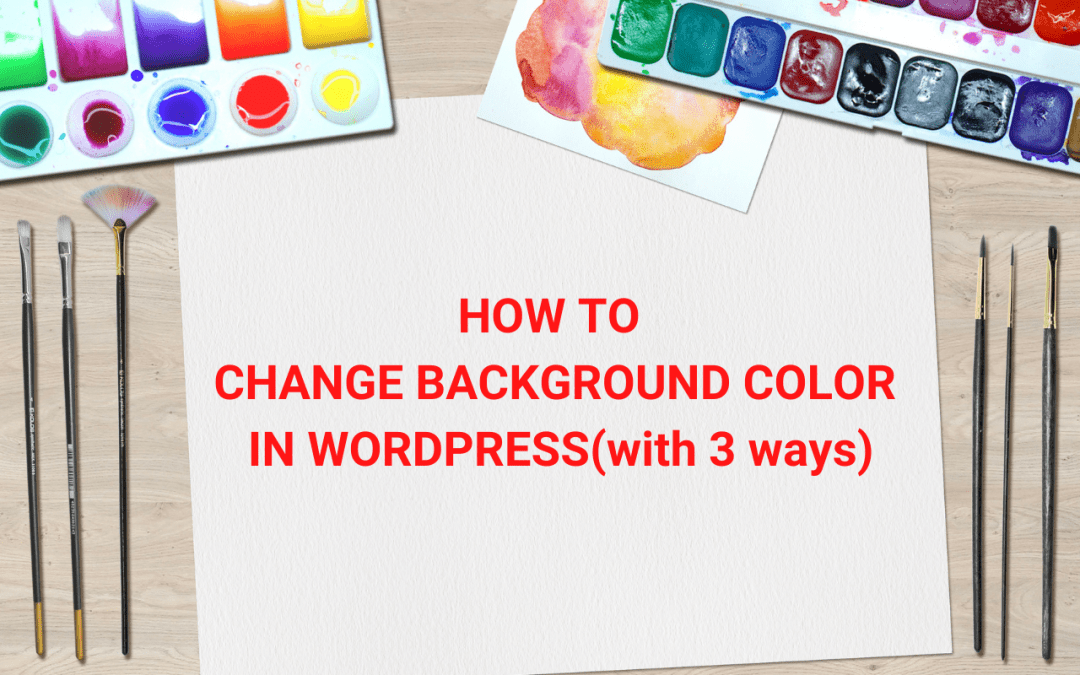 change background color in wordpress