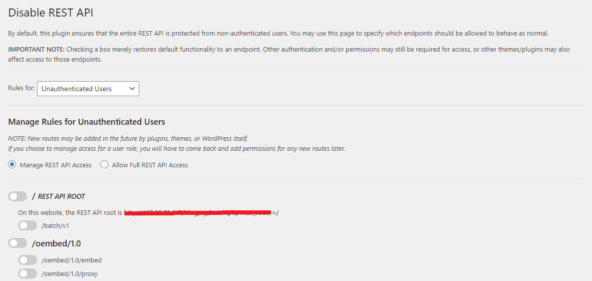 Disable Wordpress Json Rest Api 1