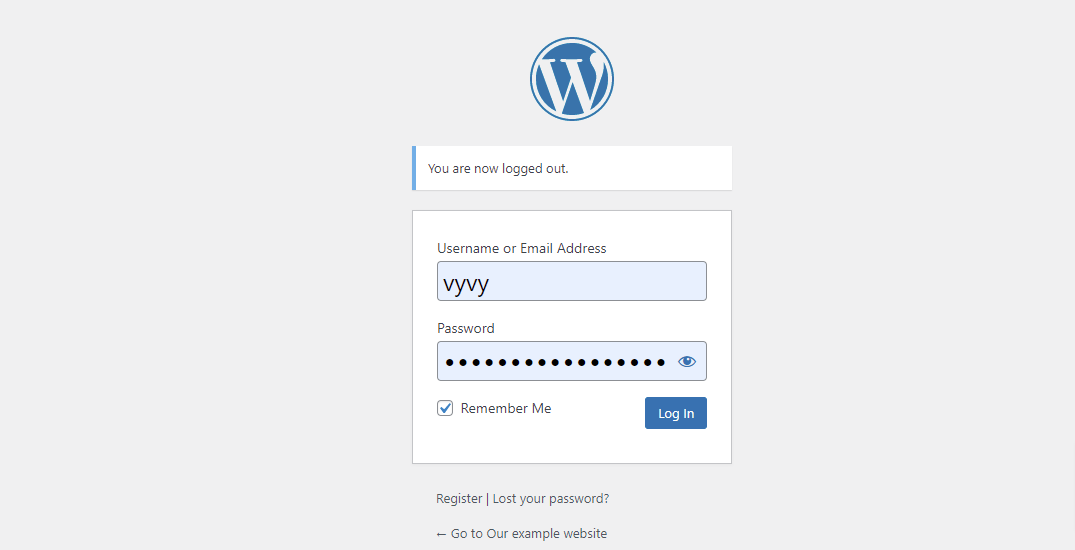 Wordpress Login Url