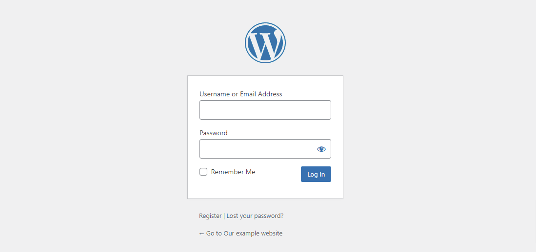 Wordpress Login Url