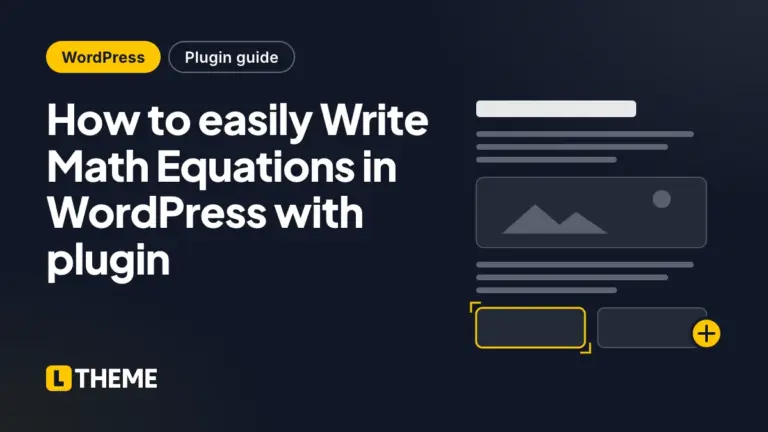 How to easily Write Math Equations in WordPress with plugin