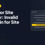 Error for Site Owner: Invalid Domain for Site Key
