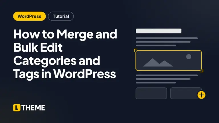 How to Merge and Bulk Edit Categories and Tags in WordPress
