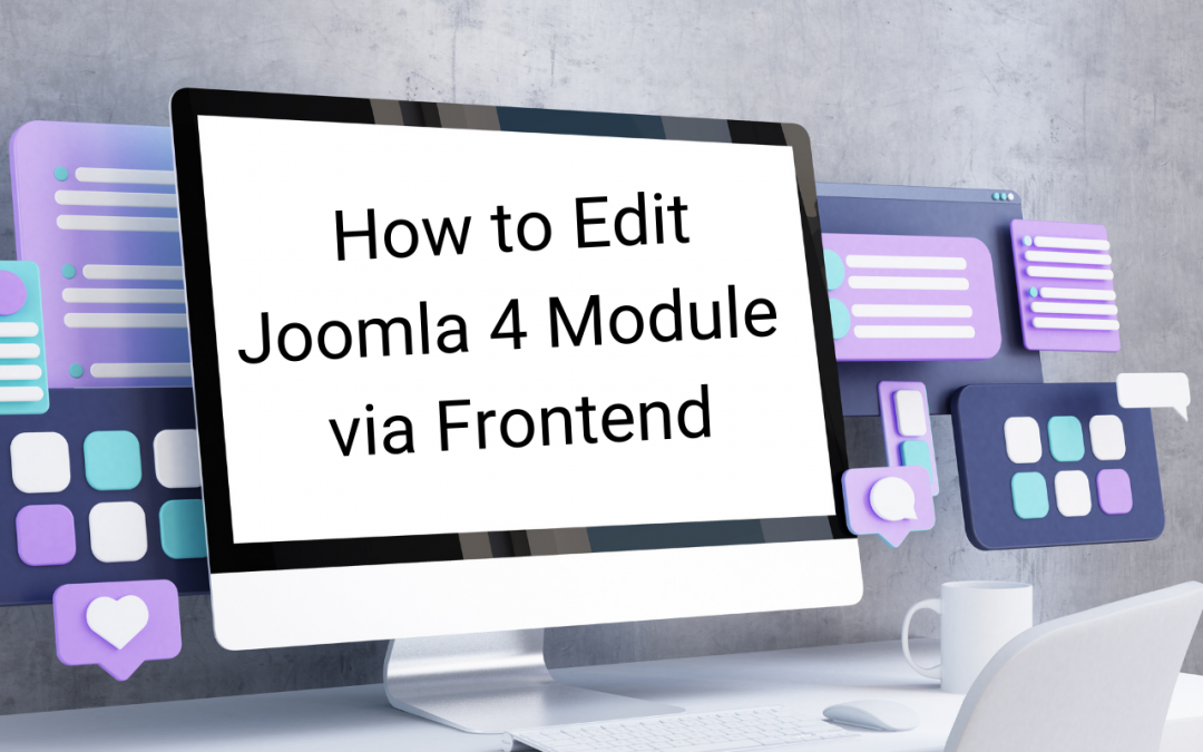 How to Edit Joomla 4 Module via Frontend
