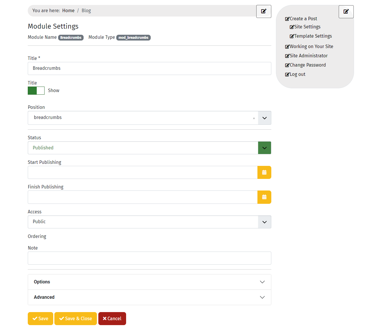 Edit Joomla 4 Module Via Frontend 5