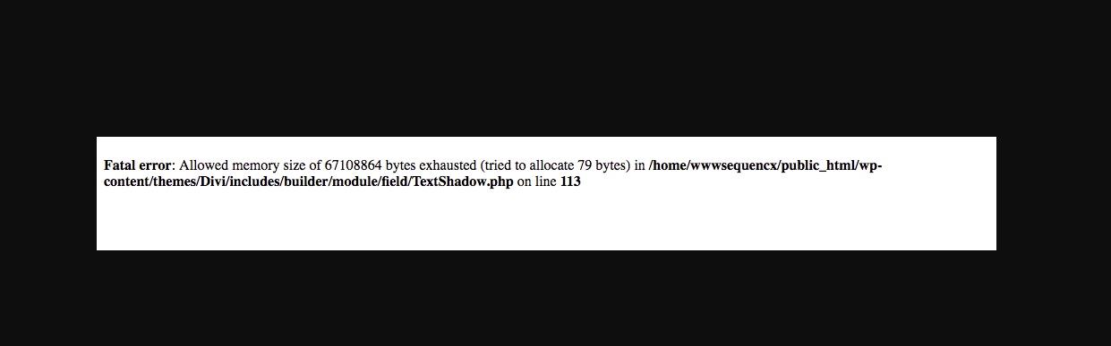 Fatal Error Allowed Memory Size Of 67108864 Bytes Exhausted