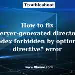 Server-generated directory index forbidden by options directive