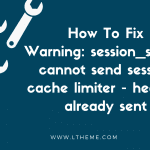 Warning: session_start(): cannot send session cache limiter - headers already sent
