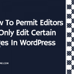 How to Permit Editors to Only Edit Certain Pages in WordPress with plugin