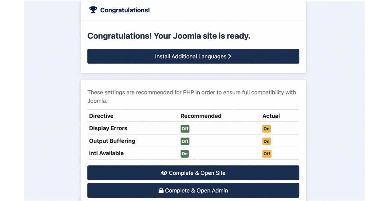 Install Joomla 4.X 5
