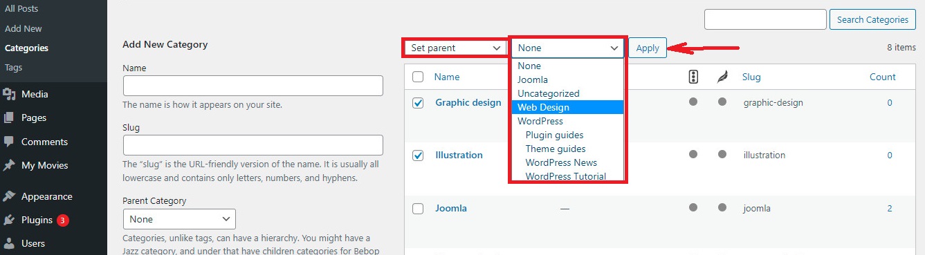 Merge And Bulk Edit Categories And Tags In Wordpress