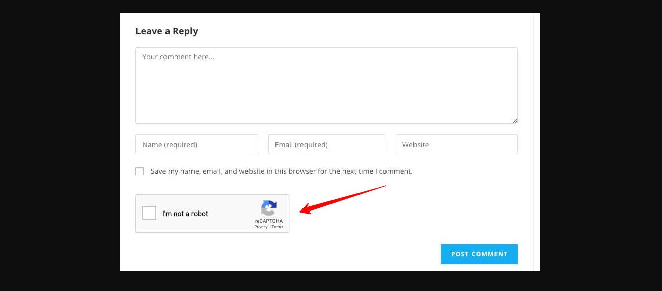 Set Up Recaptcha To Wordpress Comment Form 5