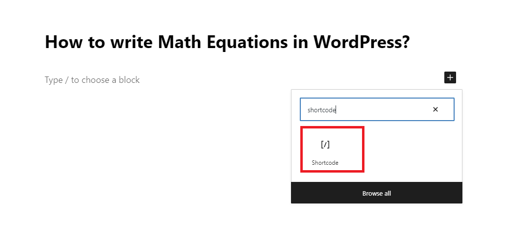 Write Math Equation In Wordpress 7