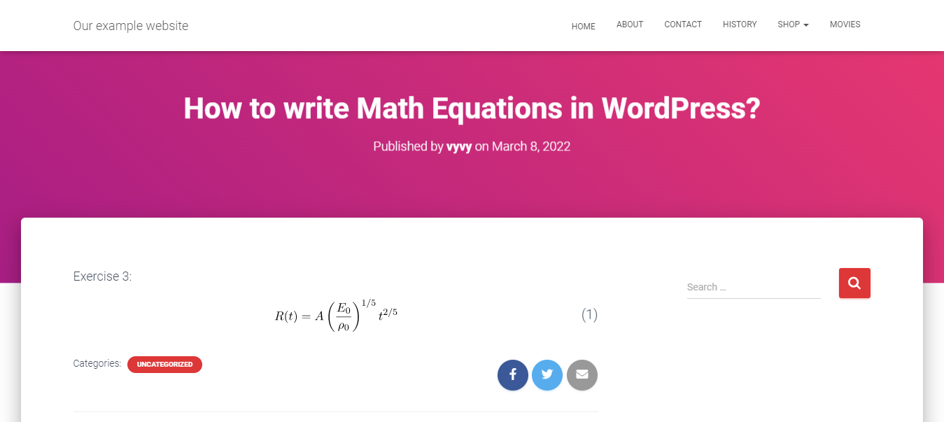 Write Math Equation In Wordpress 8 2