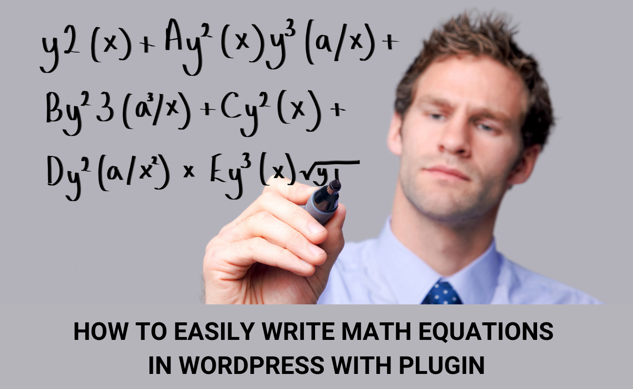 write math equations in wordpress