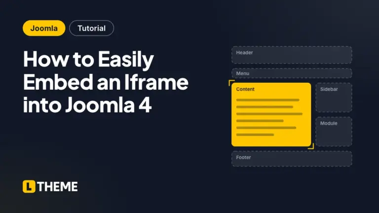 How to Easily Embed an Iframe into Joomla 4