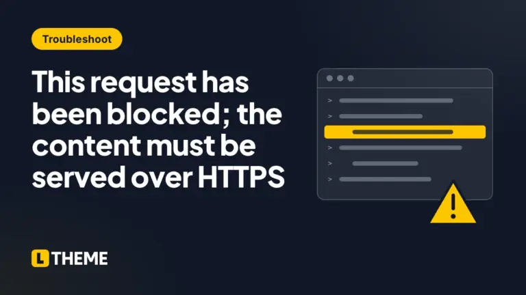 This request has been blocked; the content must be served over HTTPS
