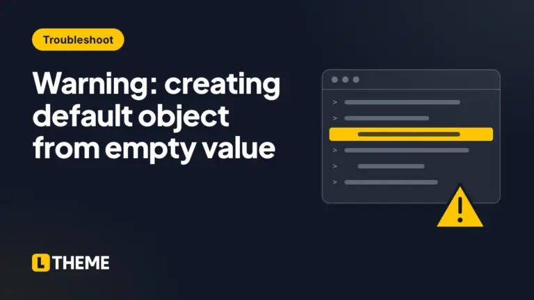 Warning: creating default object from empty value