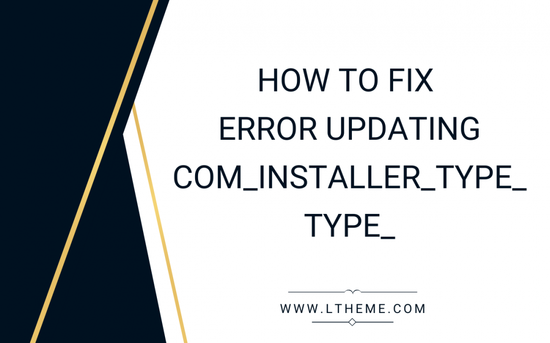 Error updating com_installer_type_type_