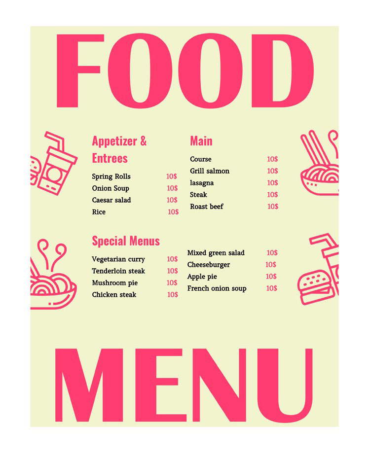 Google Menu Template Prntbl concejomunicipaldechinu gov co