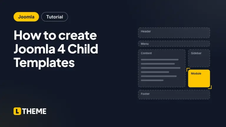How to create Joomla 4 Child Templates
