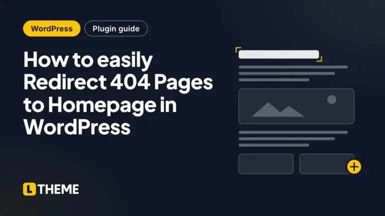 How to easily Redirect 404 Pages to Homepage in WordPress