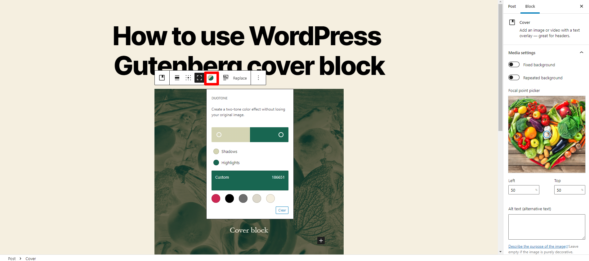 Wordpress Gutenberg Cover Block 7 1