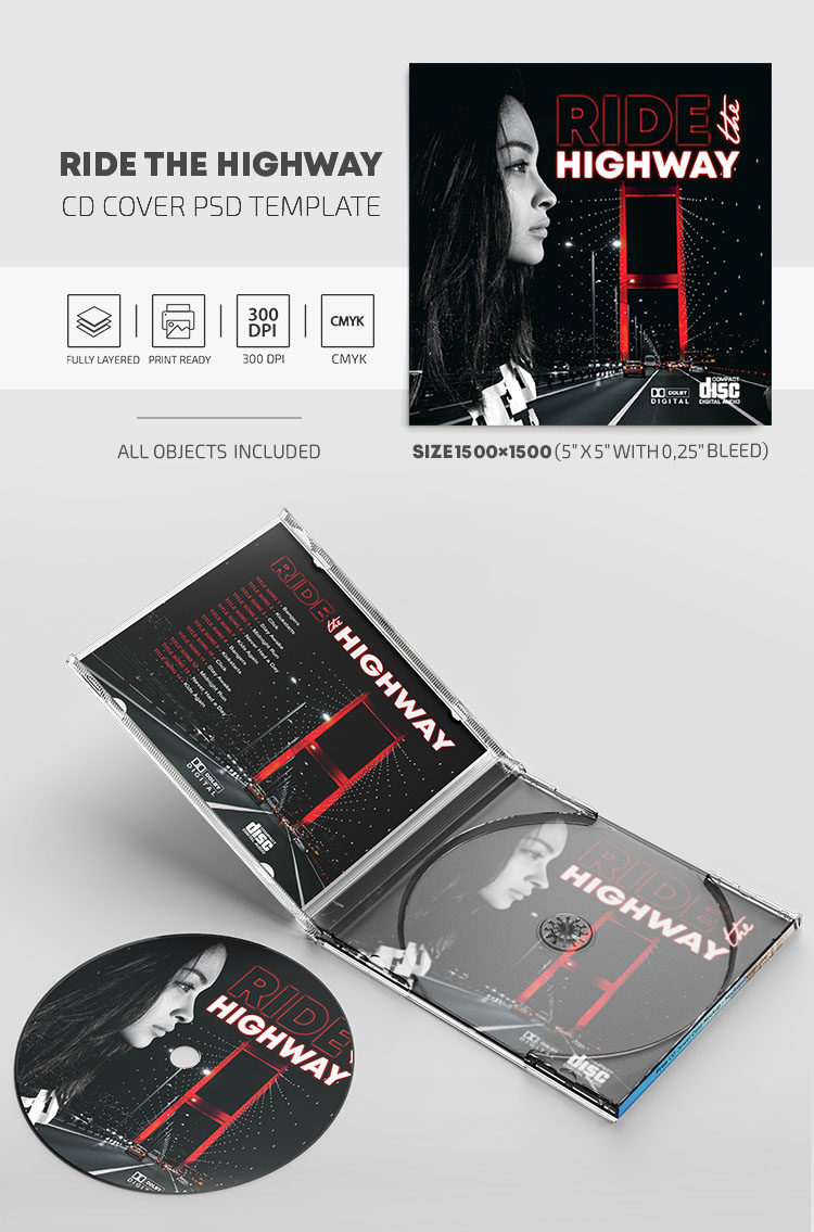 Eyes on You Album Cover Template - Photoshop PSD