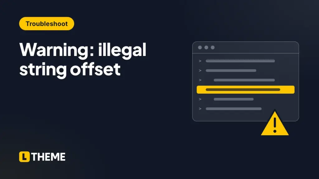 Warning: illegal string offset