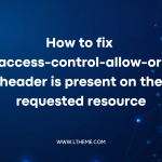 No 'access-control-allow-origin' header is present on the requested resource