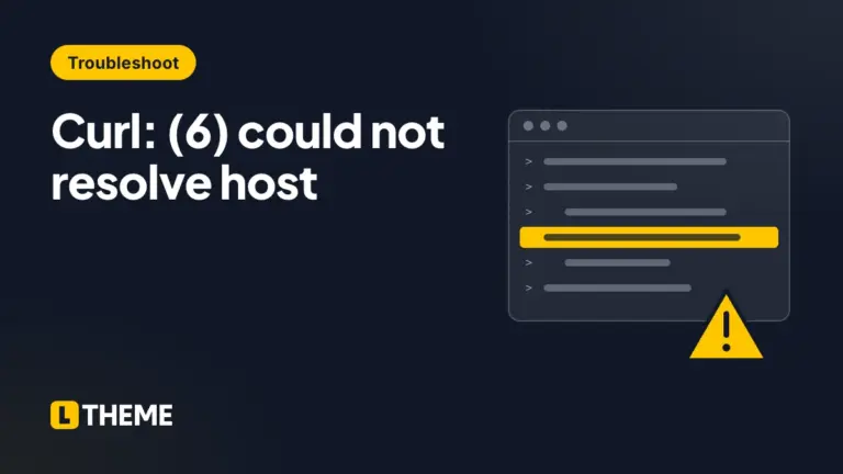 Curl: (6) could not resolve host