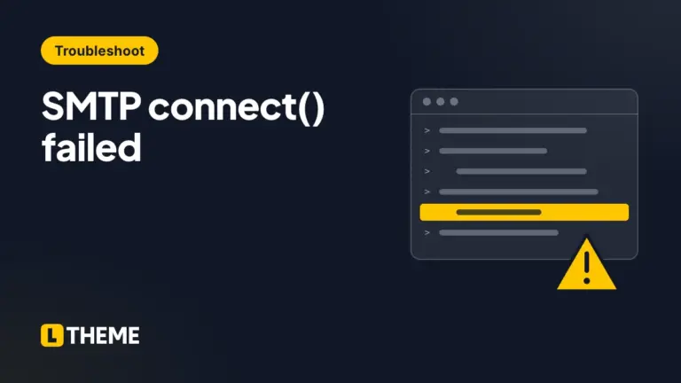 SMTP connect() failed