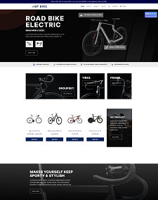 User-Friendly Bike Shop Joomla Template: Gt Bike