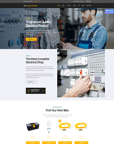 Free Electrical Shop Joomla Template: Gt Electrical