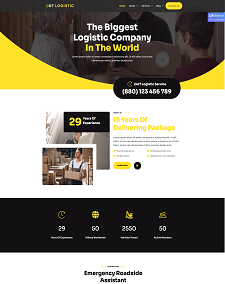 Mobile-Friendly Logistic Joomla Template: Gt Logistic
