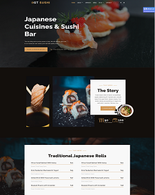 Sushi Restaurant Joomla Template: Gt Sushi