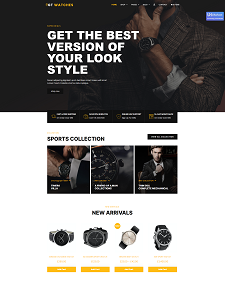 Mobile-Friendly Watches Store Joomla Template: Gt Watches