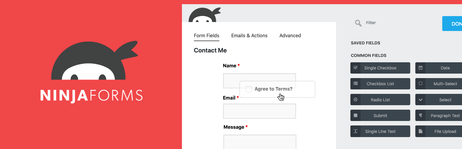 Wpforms Alternative: Ninja Forms Contact Form