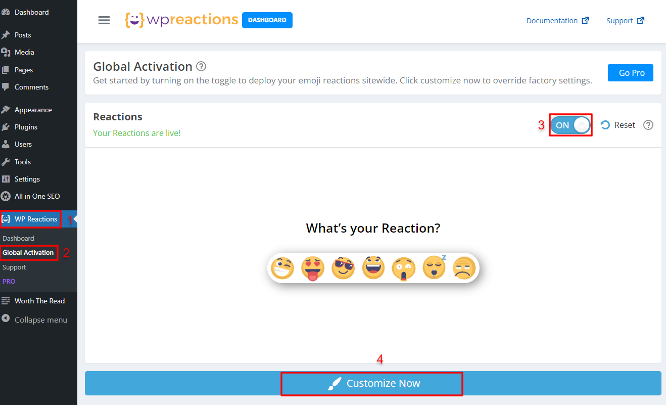 Add Reaction Buttons To Wordpress 1