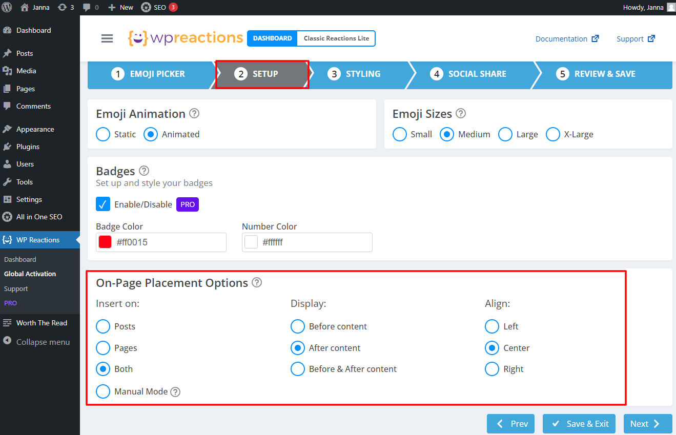 Add Reaction Buttons To Wordpress 3