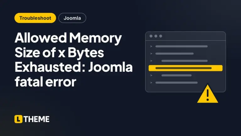 Allowed Memory Size of x Bytes Exhausted: Joomla fatal error