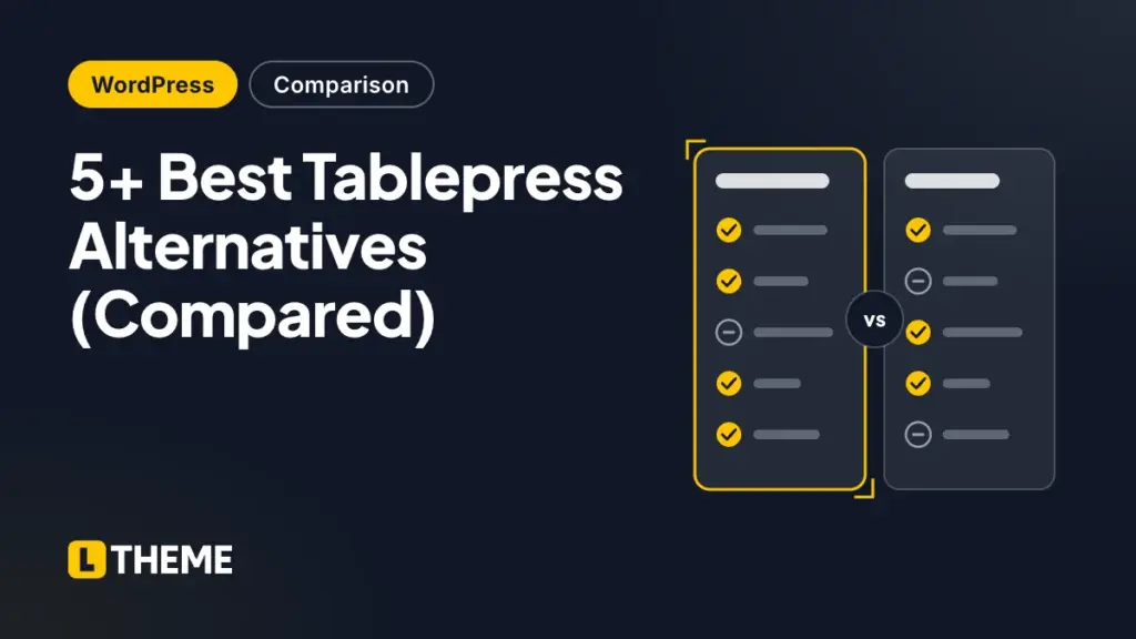 5+ Best Tablepress Alternatives (Compared)
