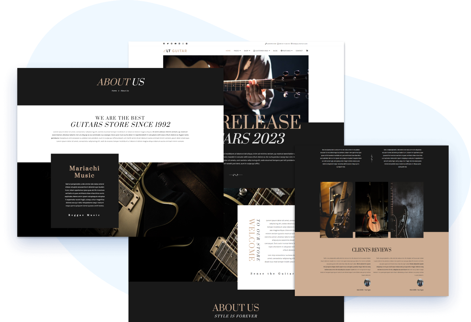 Guitar Shop Joomla Template