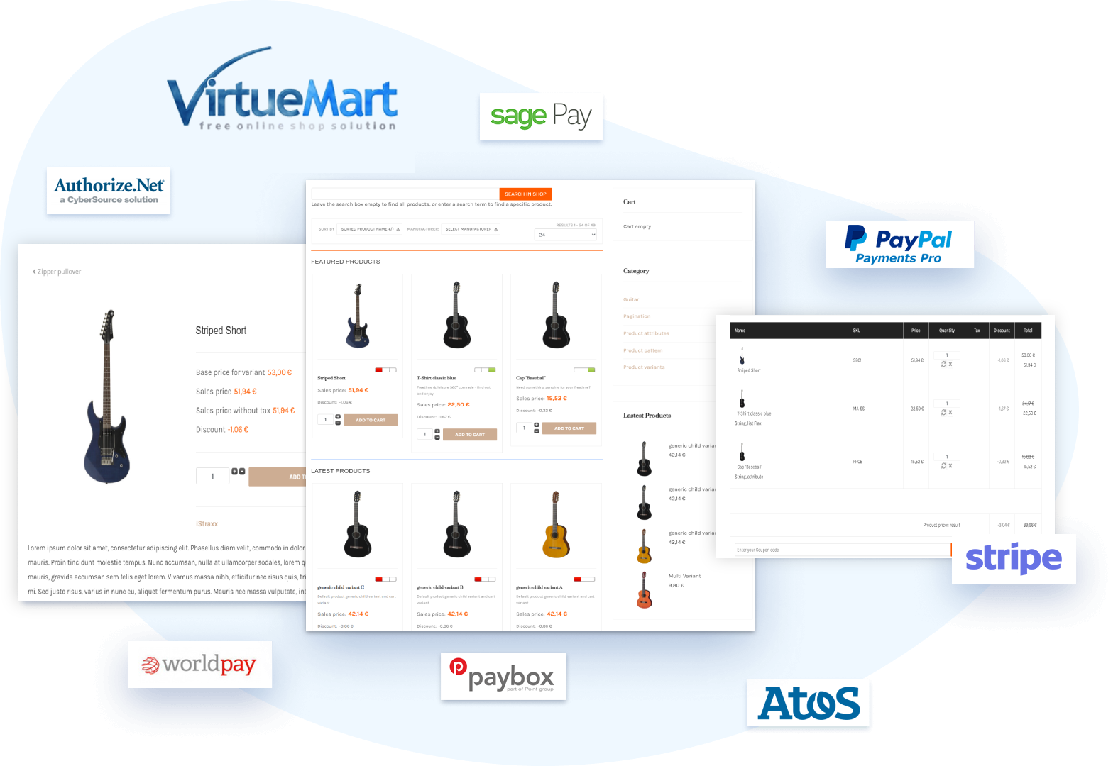 Guitar Shop Joomla Template