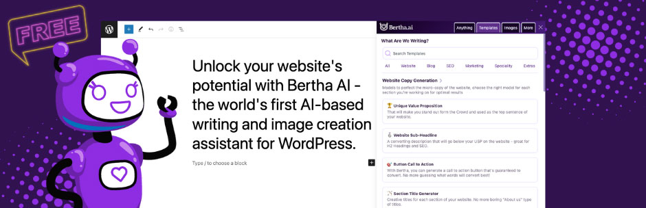 Wordpress Ai Plugins: Bertha Ai