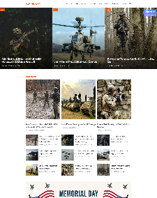 Responsive Army News Joomla Template: Gt Military