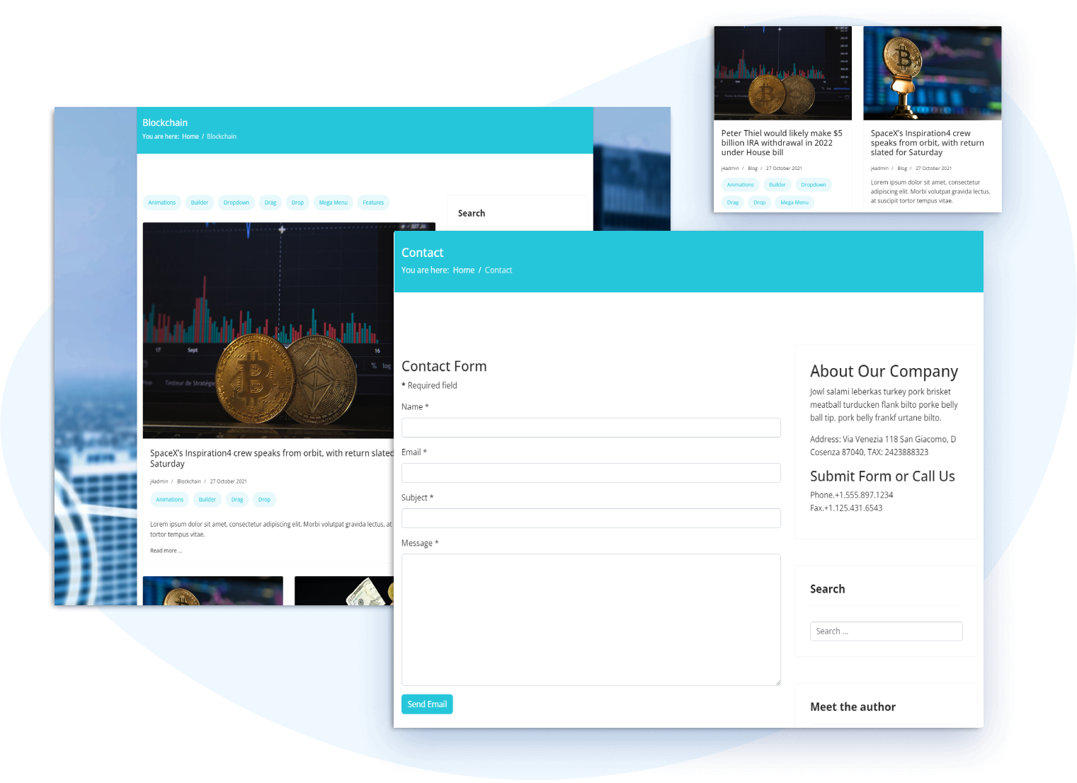 Crypto News Joomla Template