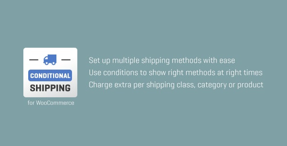 Woocommerce Conditional Shipping Plugin 2